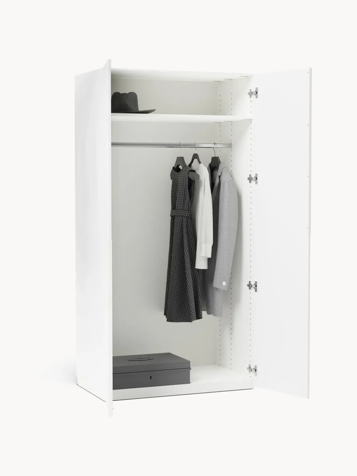 Armarios Empotrados|Armarios Modulares>Westwing Collection Armario modular Leon, An 100 cm, variantes diferentes Blanco