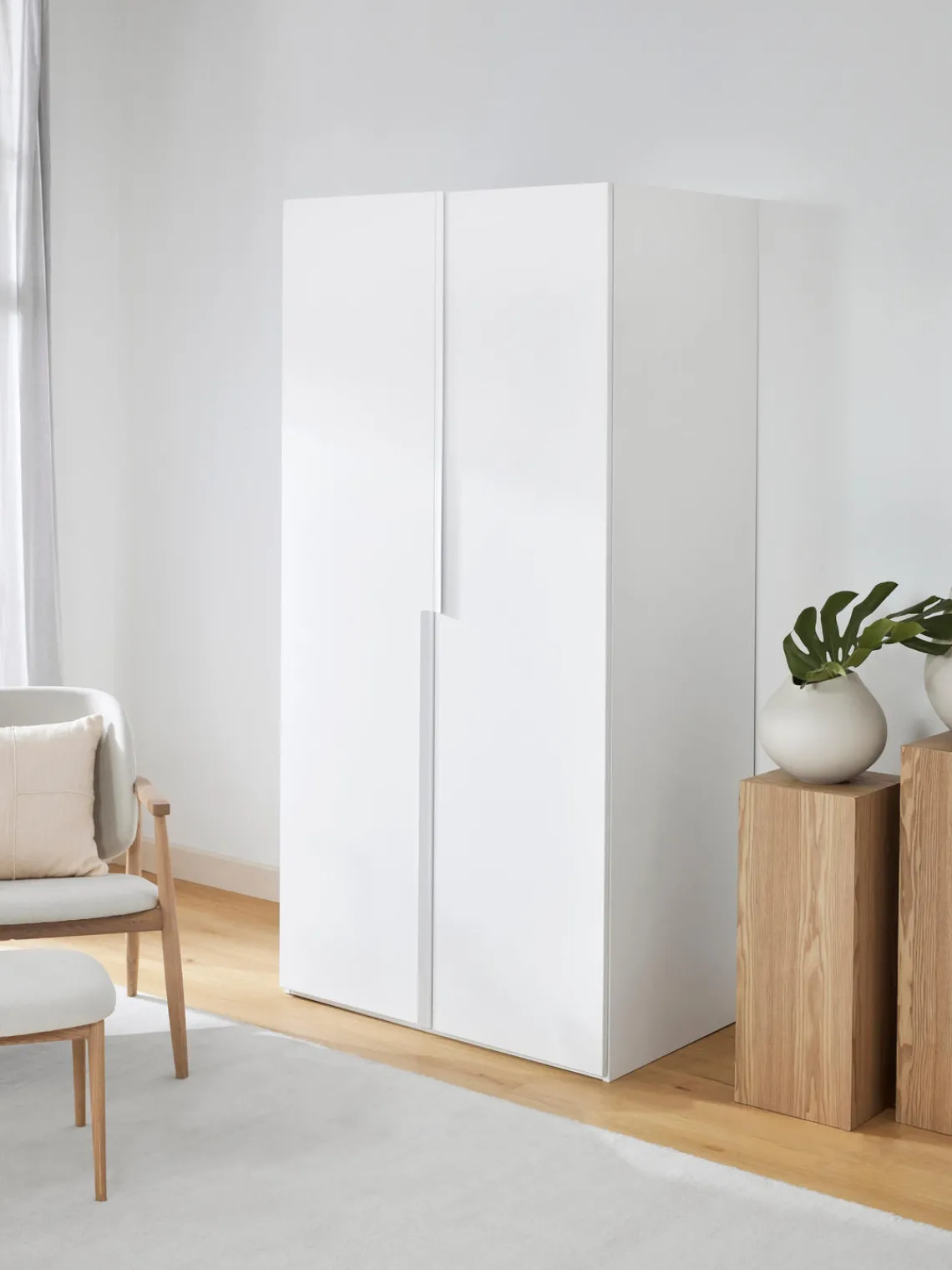 Armarios Empotrados|Armarios Modulares>Westwing Collection Armario modular Leon, An 100 cm, variantes diferentes Blanco