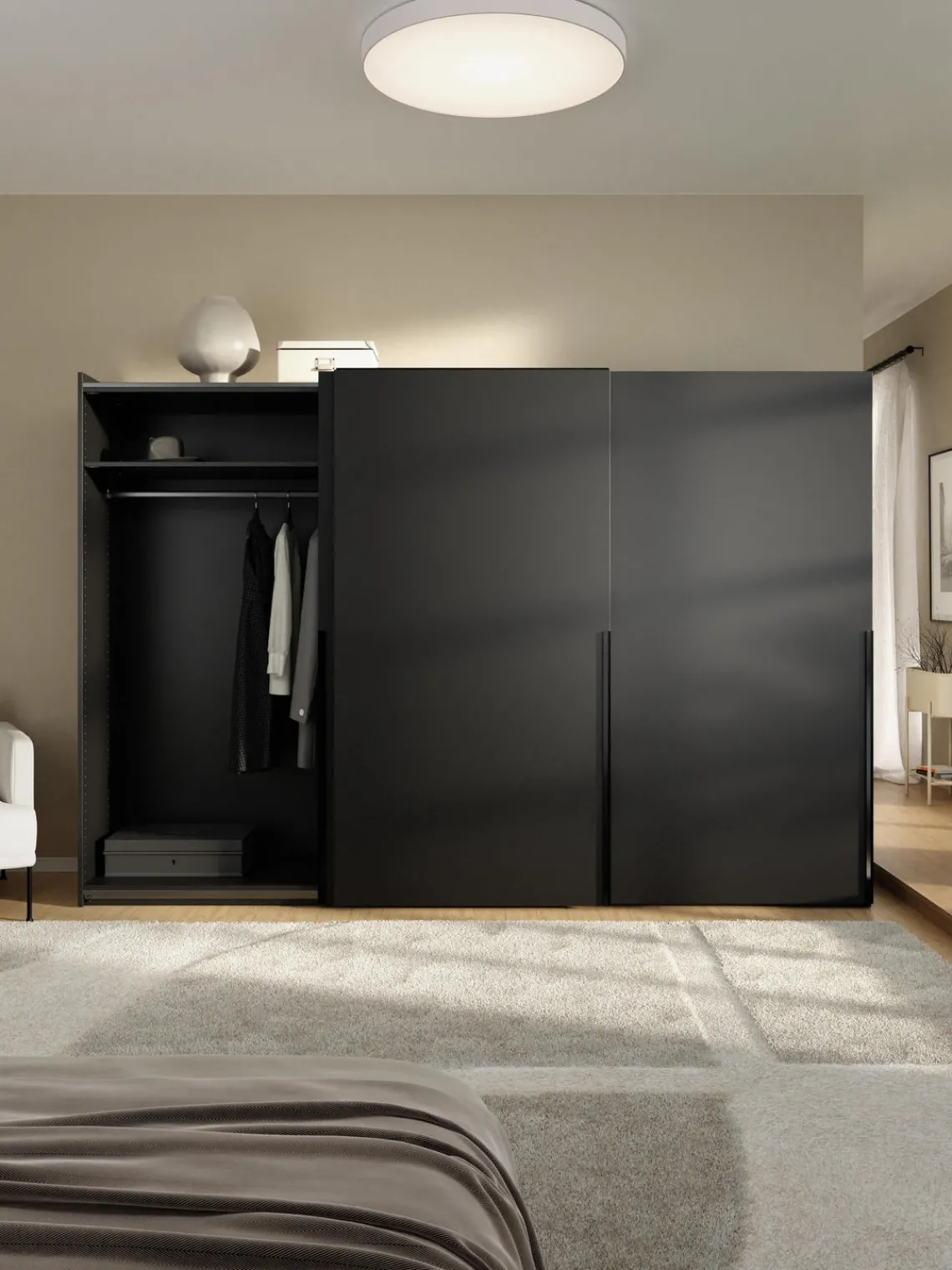 New Armario modular Leon, 3 puertas correderas (300 cm), diferentes variantes Armarios Con Puerta Corredera|Armarios Modulares