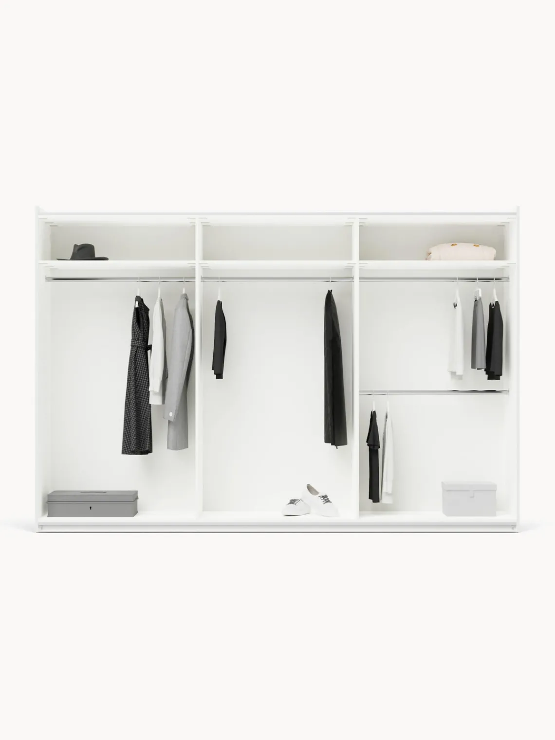 New Armario modular Leon, 3 puertas correderas (300 cm), diferentes variantes Armarios Con Puerta Corredera|Armarios Modulares