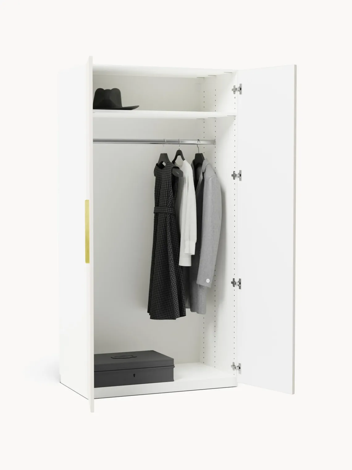 Armarios Empotrados|Armarios Modulares>Westwing Collection Armario modular Simone, An 100 cm, variantes diferentes Madera, beige claro