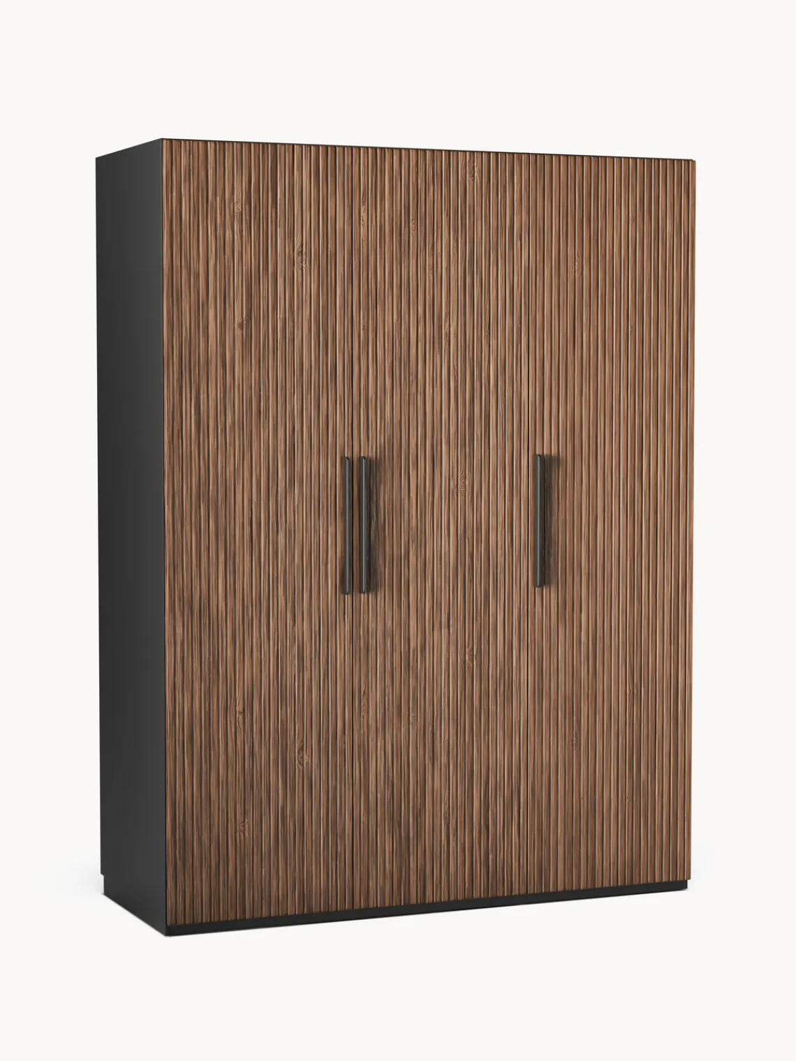 Armarios Empotrados|Armarios Modulares>Westwing Collection Armario modular Simone, An 150 cm, variantes diferentes Aspecto madera de nogal, negro