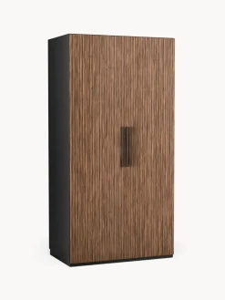 Armarios Empotrados|Armarios Modulares>Westwing Collection Armario modular Simone, An 100 cm, variantes diferentes Aspecto madera de nogal, negro