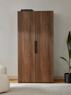 Armarios Empotrados|Armarios Modulares></noscript>Westwing Collection Armario modular Simone, An 100 cm, variantes diferentes Aspecto madera de nogal, negro