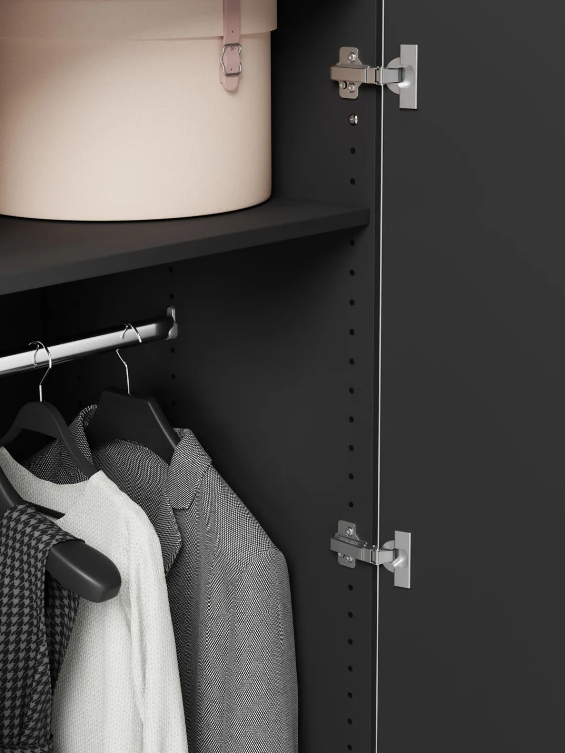 Armarios Empotrados|Armarios Modulares>Westwing Collection Armario modular Simone, An 50 cm, variantes diferentes Aspecto madera de nogal, negro