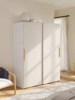 Armarios Con Puerta Corredera|Armarios Modulares>Westwing Collection Armario modular Simone, 2 puertas correderas (150 cm), diferentes variantes Madera, beige claro