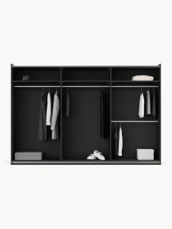 Armarios Con Puerta Corredera|Armarios Modulares></noscript>Westwing Collection Armario modular Simone, 3 puertas correderas (300 cm), diferentes variantes Aspecto madera de nogal, negro