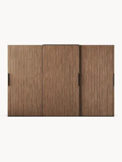 Armarios Con Puerta Corredera|Armarios Modulares></noscript>Westwing Collection Armario modular Simone, 3 puertas correderas (300 cm), diferentes variantes Aspecto madera de nogal, negro