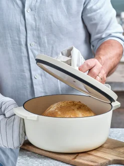 Ollas|Ollas>KitchenAid Asador ovalado antiadherente Doelle Blanco Off White