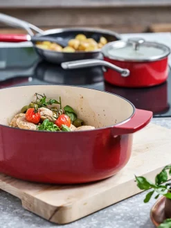 Ollas|Ollas>KitchenAid Asador ovalado antiadherente Doelle Rojo