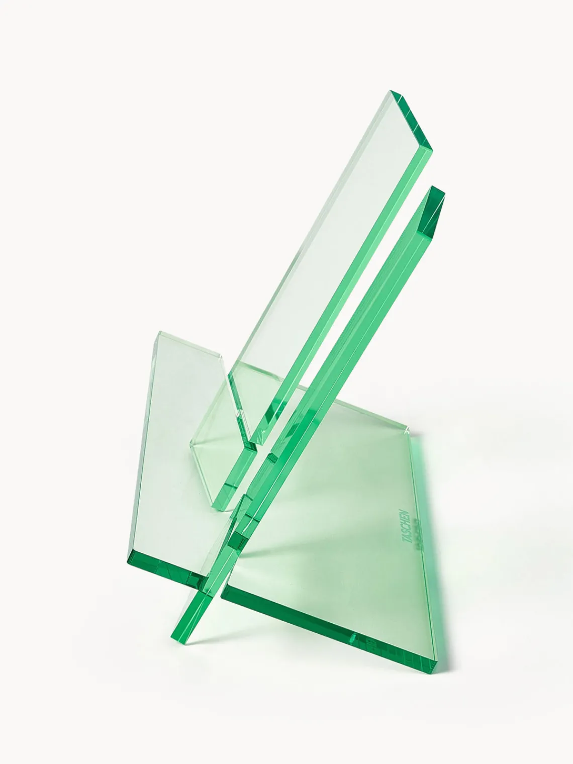 Sujetalibros|Jarrones>TASCHEN Atril lectura Crystal, 34 x 36 cm Verde claro transparente