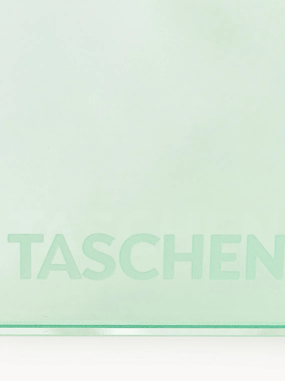 Sujetalibros|Jarrones>TASCHEN Atril lectura Crystal, 34 x 36 cm Verde claro transparente