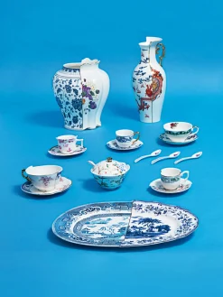 Azucareros Y Lecheras|Vajillas Completas>SELETTI Azucarero artesanal Hybrid