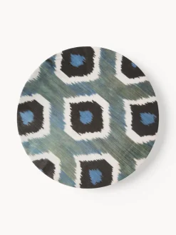 Online Bajoplato artesanal de porcelana Ikat Cuencos Y Platos De Servir|Vajillas Completas