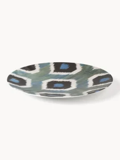 Online Bajoplato artesanal de porcelana Ikat Cuencos Y Platos De Servir|Vajillas Completas