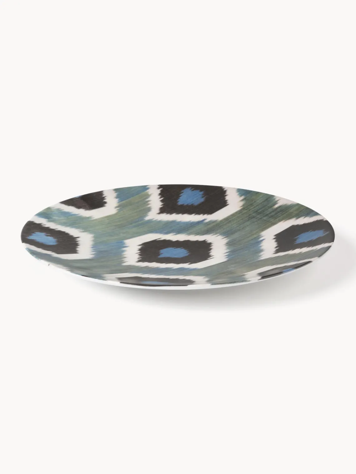 Online Bajoplato artesanal de porcelana Ikat Cuencos Y Platos De Servir|Vajillas Completas