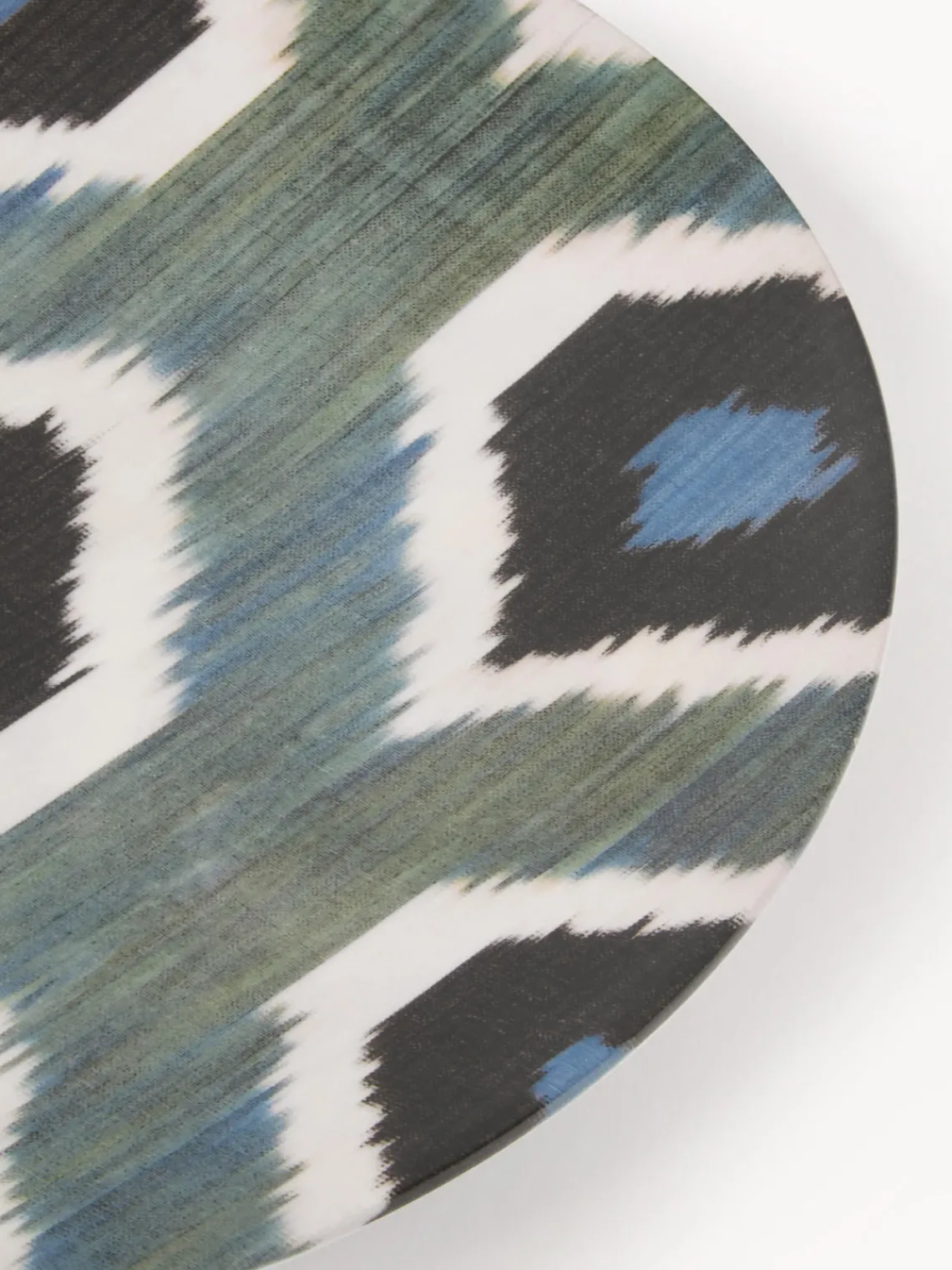 Online Bajoplato artesanal de porcelana Ikat Cuencos Y Platos De Servir|Vajillas Completas