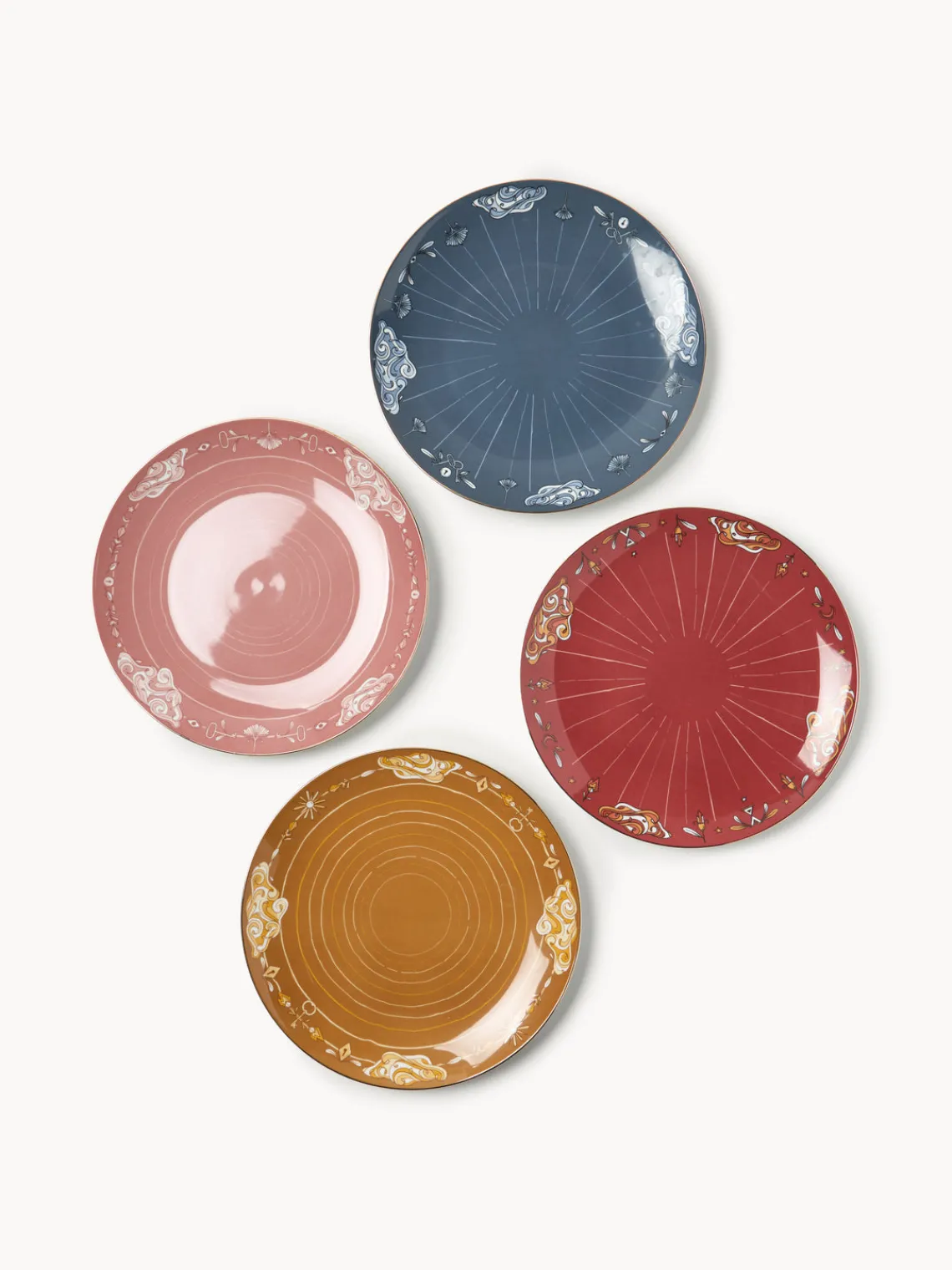 Cuencos Y Platos De Servir|Vajillas Completas>Westwing Collection Bajoplato Mystic Rosa palo, blanco