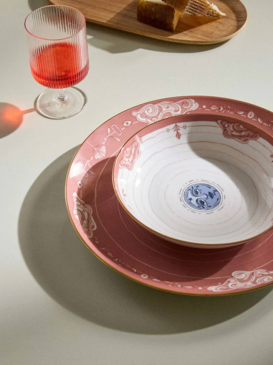 Cuencos Y Platos De Servir|Vajillas Completas>Westwing Collection Bajoplato Mystic Rosa palo, blanco