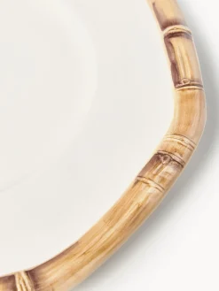 Online Bajoplato pintado a mano Bamboo Cuencos Y Platos De Servir|Vajillas Completas