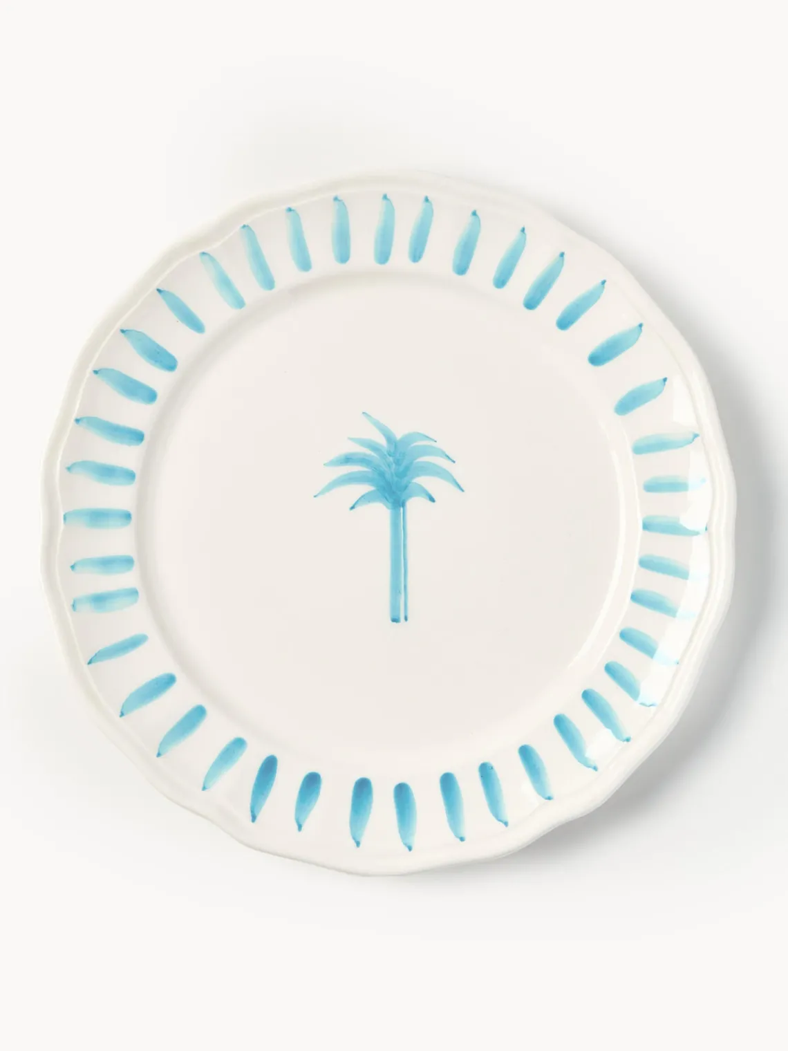 Cuencos Y Platos De Servir|Vajillas Completas>Les Ottomans Bajoplato pintado a mano The Palms