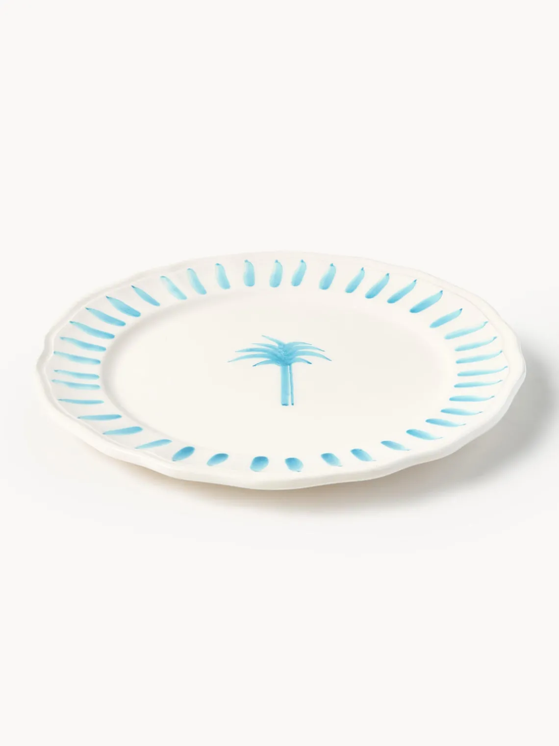 Cuencos Y Platos De Servir|Vajillas Completas>Les Ottomans Bajoplato pintado a mano The Palms