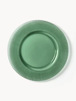 Cuencos Y Platos De Servir|Vajillas Completas>Westwing Collection Bajoplatos con relieve Effie, 2 uds. Verde menta