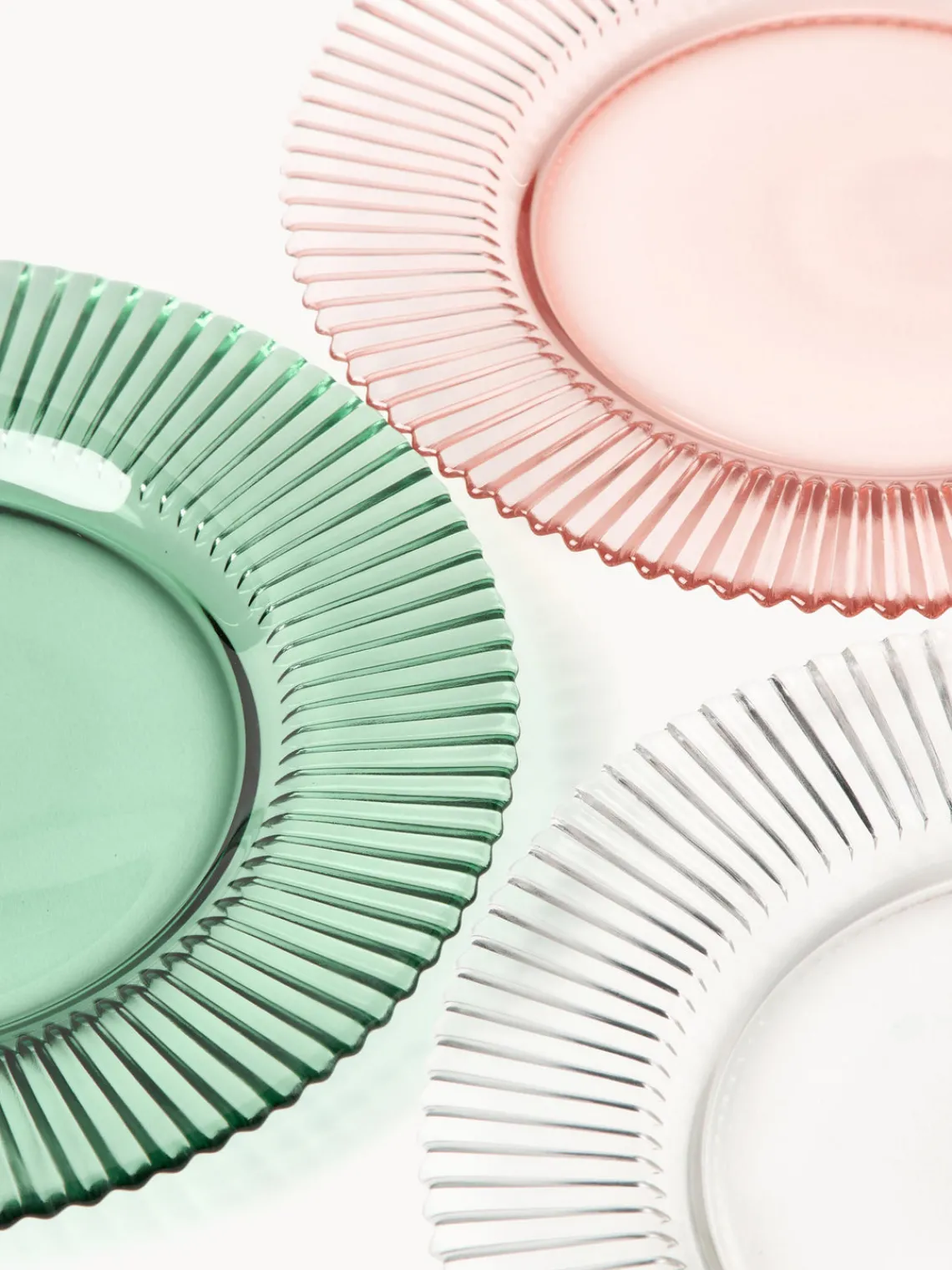 Cuencos Y Platos De Servir|Vajillas Completas>Westwing Collection Bajoplatos con relieve Effie, 2 uds. Verde menta