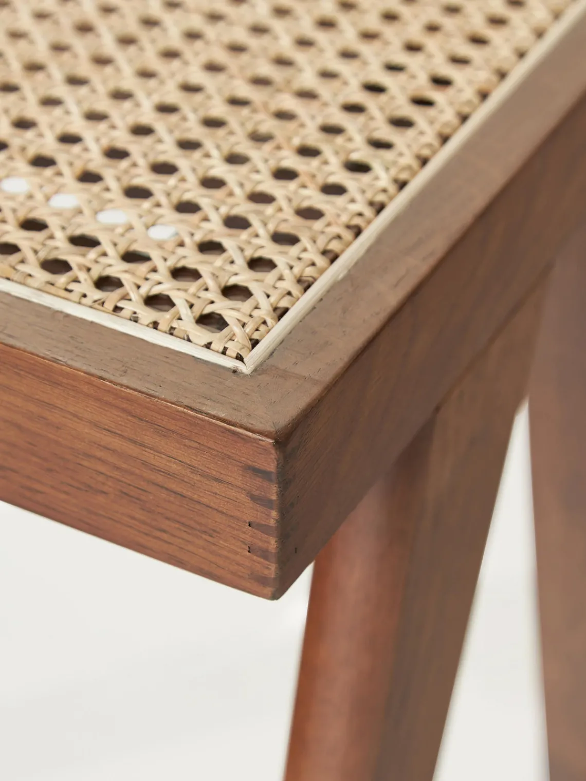 Bancos|Bancos>Westwing Collection Banco con tejido vienés Sissi Madera de roble oscura, beige claro