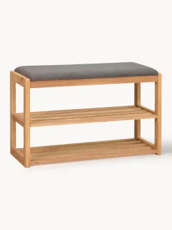 Outlet Banco con zapatero de madera de roble Confetti Bancos|Bancos