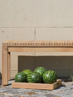 Discount Banco de jardín de madera de teca Samoa, 160 cm Bancos De Jardín|Bancos