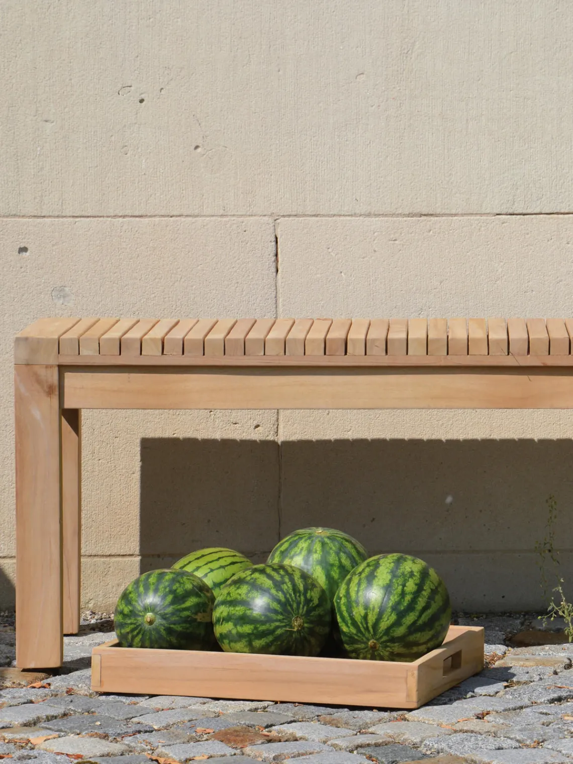 Discount Banco de jardín de madera de teca Samoa, 160 cm Bancos De Jardín|Bancos