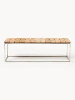 Clearance Banco de jardín de madera de teca Lux Bancos De Jardín|Bancos