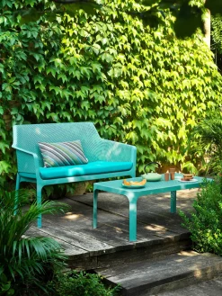 Bancos De Jardín|Bancos>Nardi Banco de jardín Net Verde turquesa