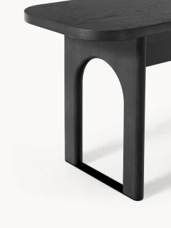 Bancos|Bancos></noscript>Westwing Collection Banco de madera Apollo, tamaños diferentes Madera de roble lacada en negro