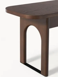 Bancos|Bancos></noscript>Westwing Collection Banco de madera Apollo, tamaños diferentes Madera de roble lacada en marrón oscuro