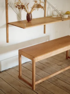 Bancos|Bancos>FRAMA Banco de madera de abedul 01 Madera de abedul lacada