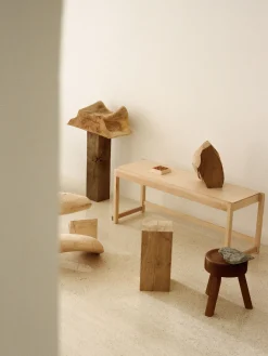 Bancos|Bancos>FRAMA Banco de madera de abedul 01 Madera de abedul lacada en claro