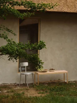 Bancos|Bancos></noscript>FRAMA Banco de madera de abedul 01 Madera de abedul lacada en claro