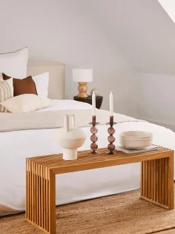 Online Banco de madera de bambú Rib Bancos|Bancos