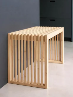 Bancos|Bancos></noscript>Cinas Banco de madera de bambú Rib