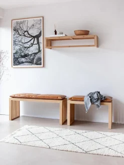 Bancos|Bancos></noscript>Cinas Banco de madera de bambú Rib