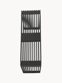 Bancos|Bancos></noscript>Cinas Banco de madera de caoba Rib Madera de caoba lacada en negro