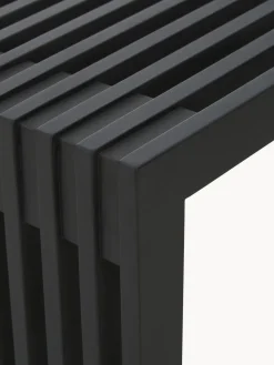 Bancos|Bancos></noscript>Cinas Banco de madera de caoba Rib Madera de caoba lacada en negro