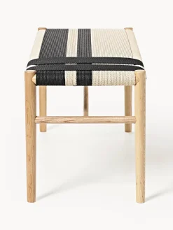Bancos|Bancos></noscript>Westwing Collection Banco de madera de fresno Mani Madera de fresno, beige claro, negro