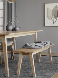 Bancos|Bancos></noscript>Rowico Home Banco de madera de roble Melfort