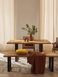 Bancos|Bancos>Westwing Collection Banco de madera de roble Oliver, tamaños diferentes