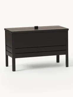 Hot Banco de madera de roble con espacio de almacenaje A Line Bancos|Bancos