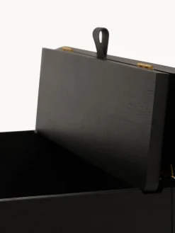 Hot Banco de madera de roble con espacio de almacenaje A Line Bancos|Bancos