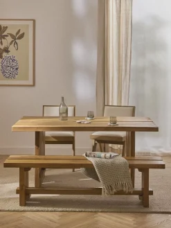 Bancos|Bancos></noscript>Westwing Collection Banco de madera de teca Hugo, tamaños diferentes